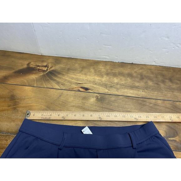Halara Flex High Waisted Wide Leg Pants Blue L Petite Elastic Waist Pull-On - Picture 3 of 7